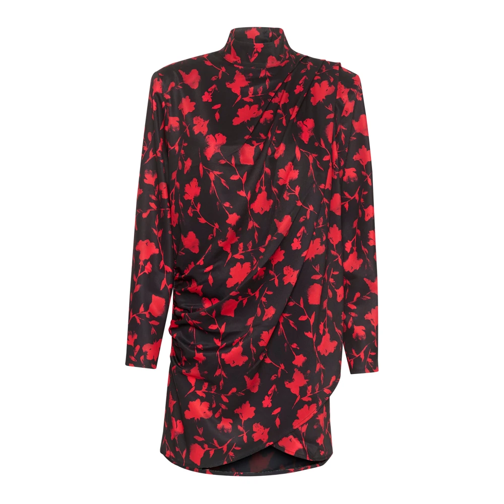 Gestuz Rode Shadow Flower Korte Jurk Red Dames