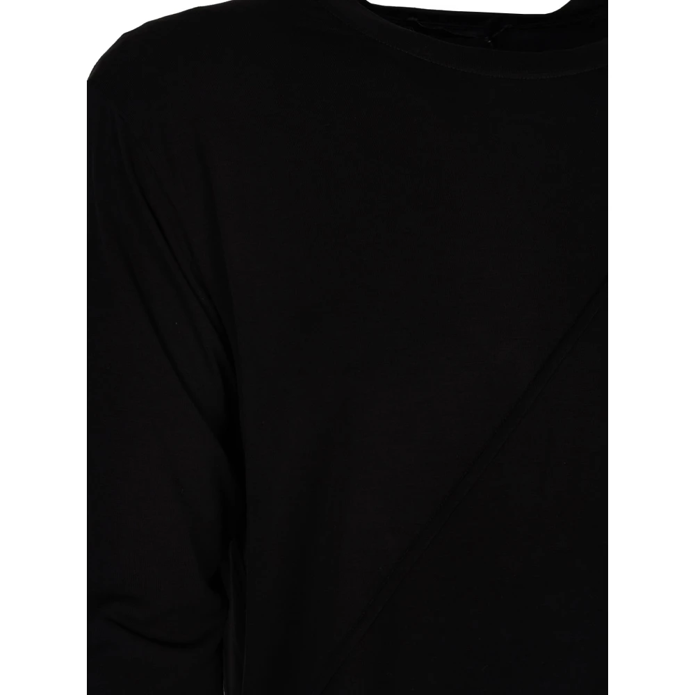 La Haine Inside Us Elegante ronde hals 3 4 mouw T-shirt Black Dames