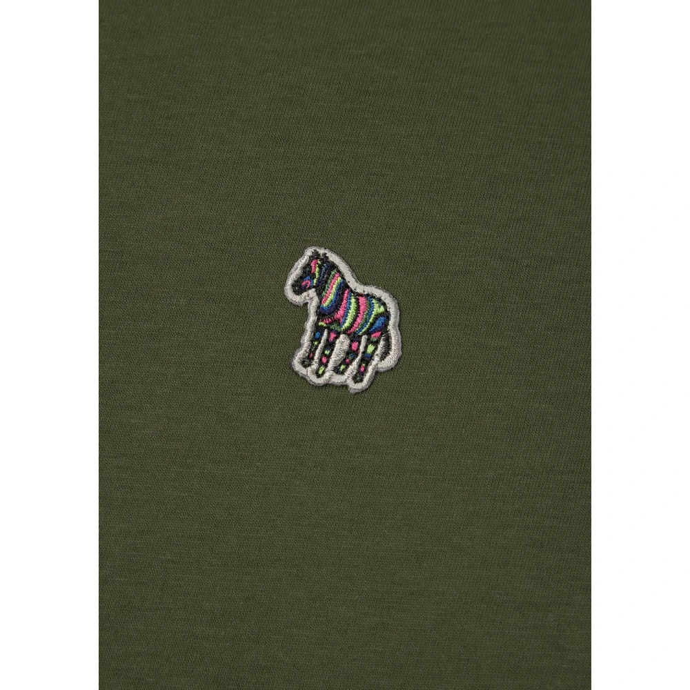 PS By Paul Smith Groene Zebra Katoenen T-shirt Green Heren