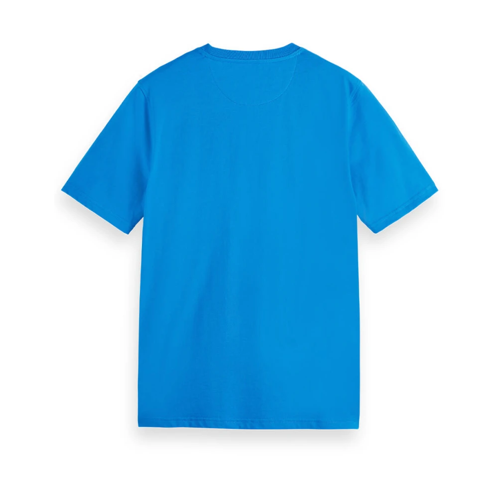 Scotch & Soda Kern Logo T-shirt Korte Mouw Blue Heren