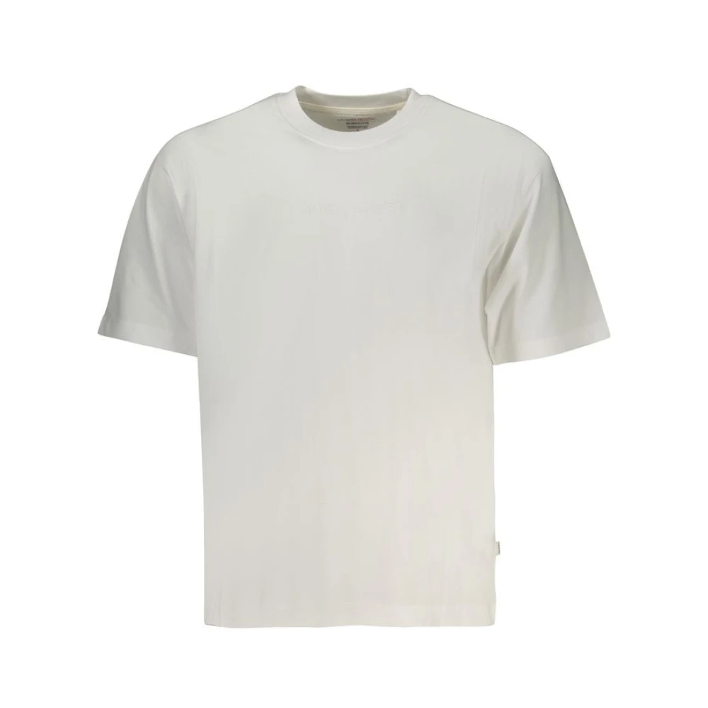 Guess Men's Beige Short Sleeve T-Shirt - T-Shirts - Xl - Tops