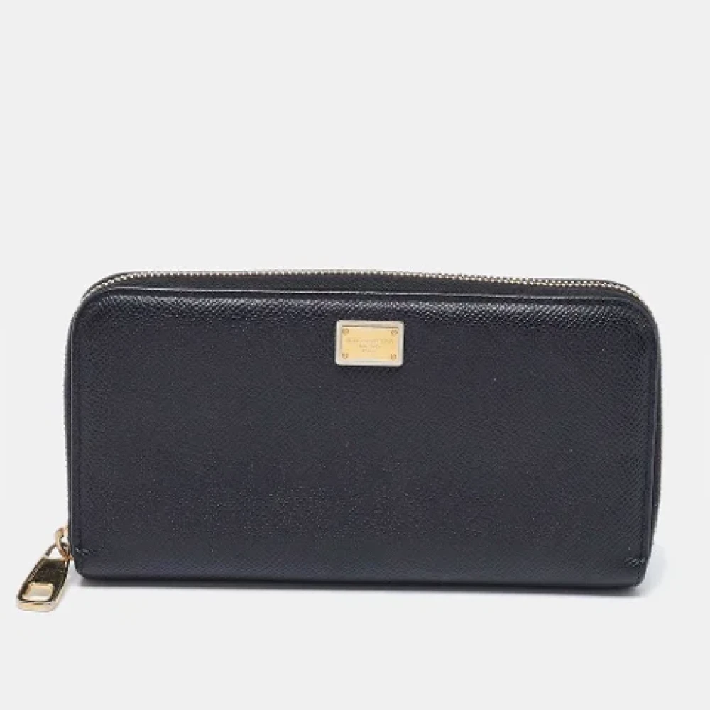 Dolce & Gabbana Pre-owned Leather wallets Black Dames