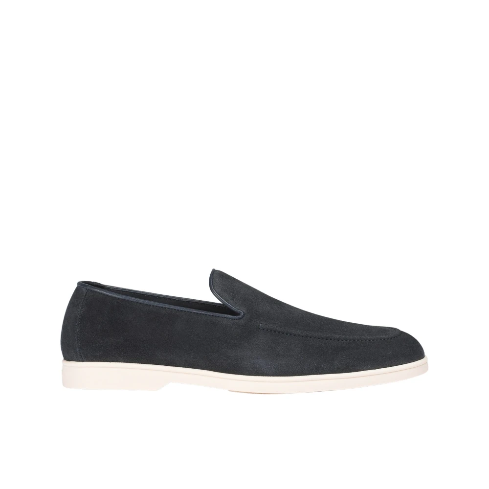 Doucal's Men's Blue Loafers, 9 Uk, ’S Suede Loafer | - Doucal’s