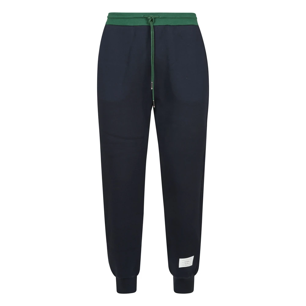 Thom Browne Geborstelde Loopback Kleurblokkerende Sweatpants Black Heren