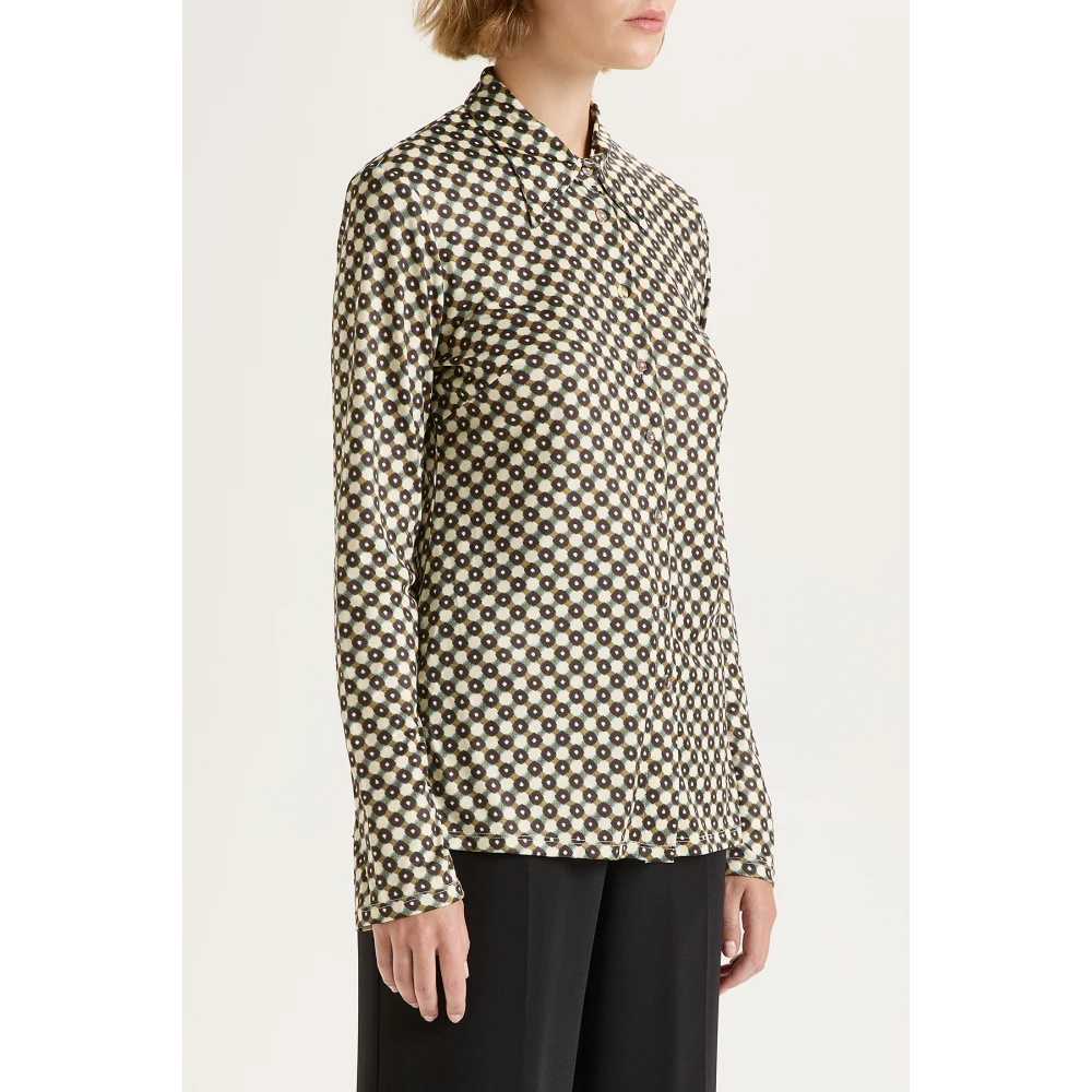 Maliparmi Micro Maze Shirt Green Dames