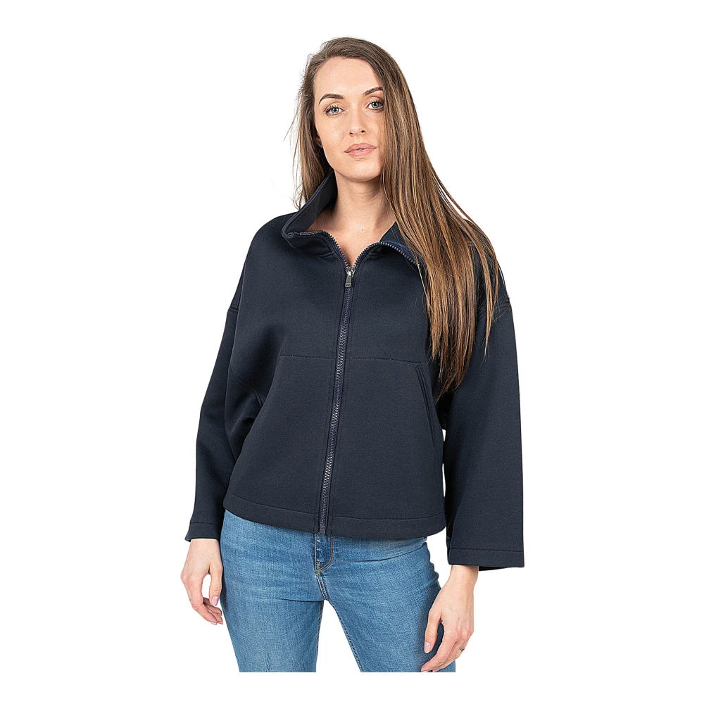 Pinko Mujer Azul - Sudadera Con Cremallera - Sweatshirts & Hoodies - S