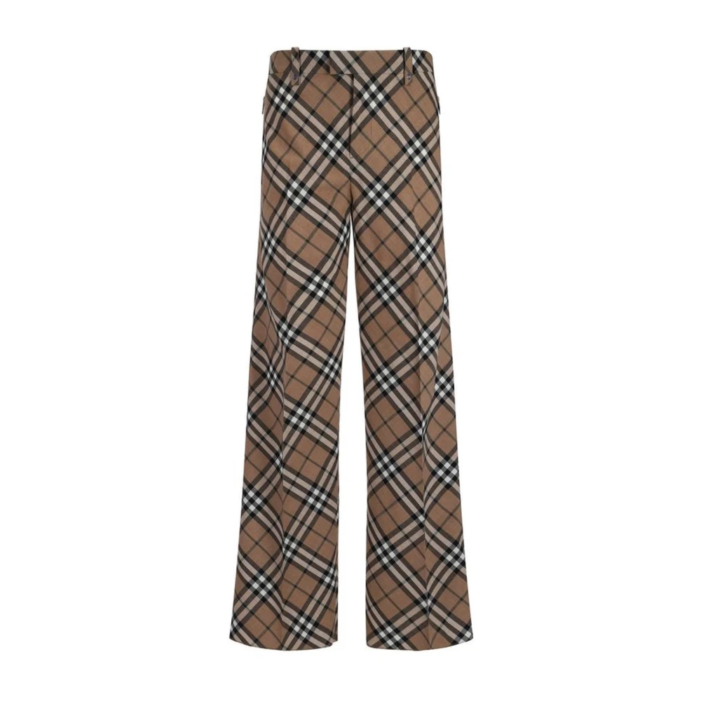 Burberry Geruite Patroon Broek met Ritszakken Multicolor Heren