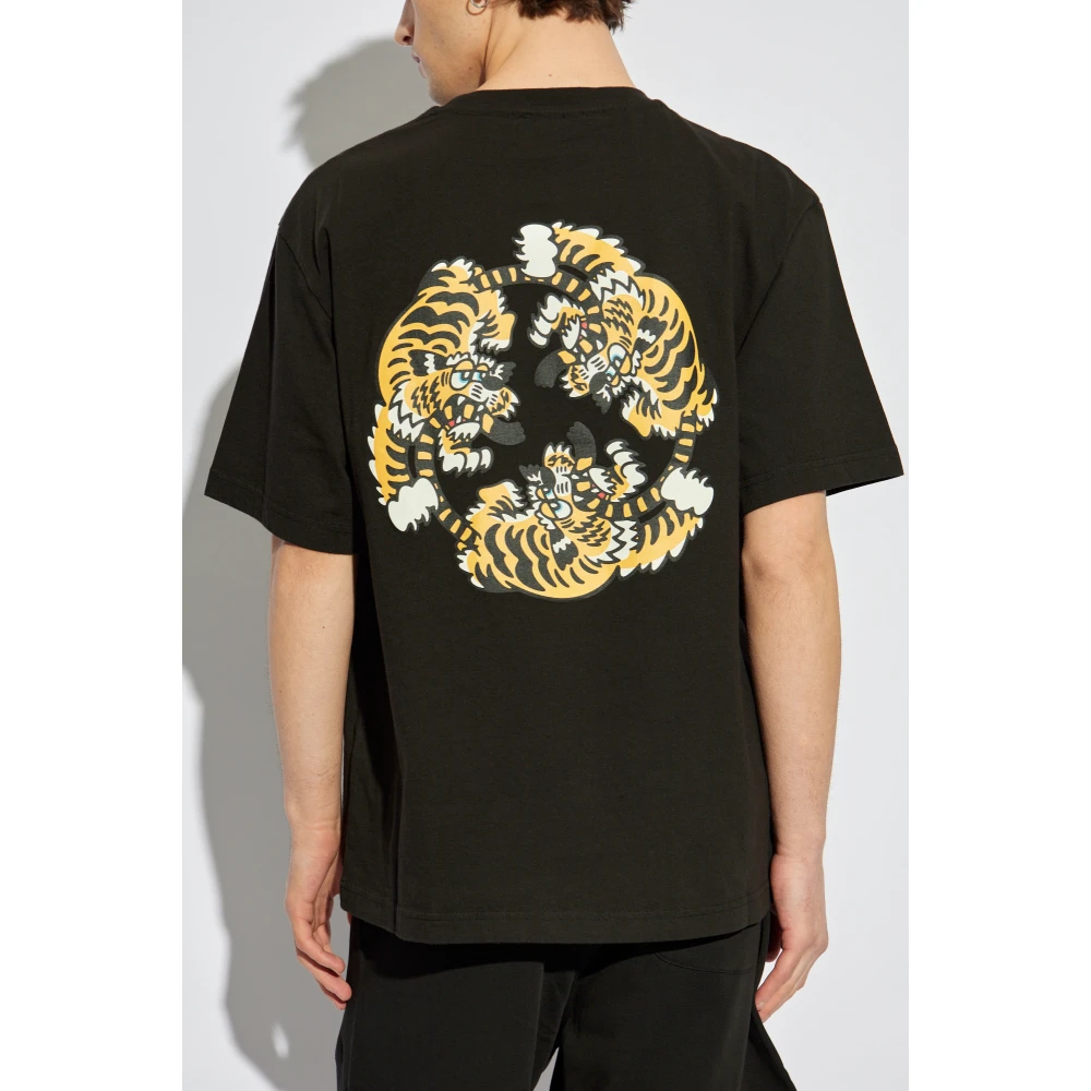 Kenzo Bedrukt T-shirt Black Heren