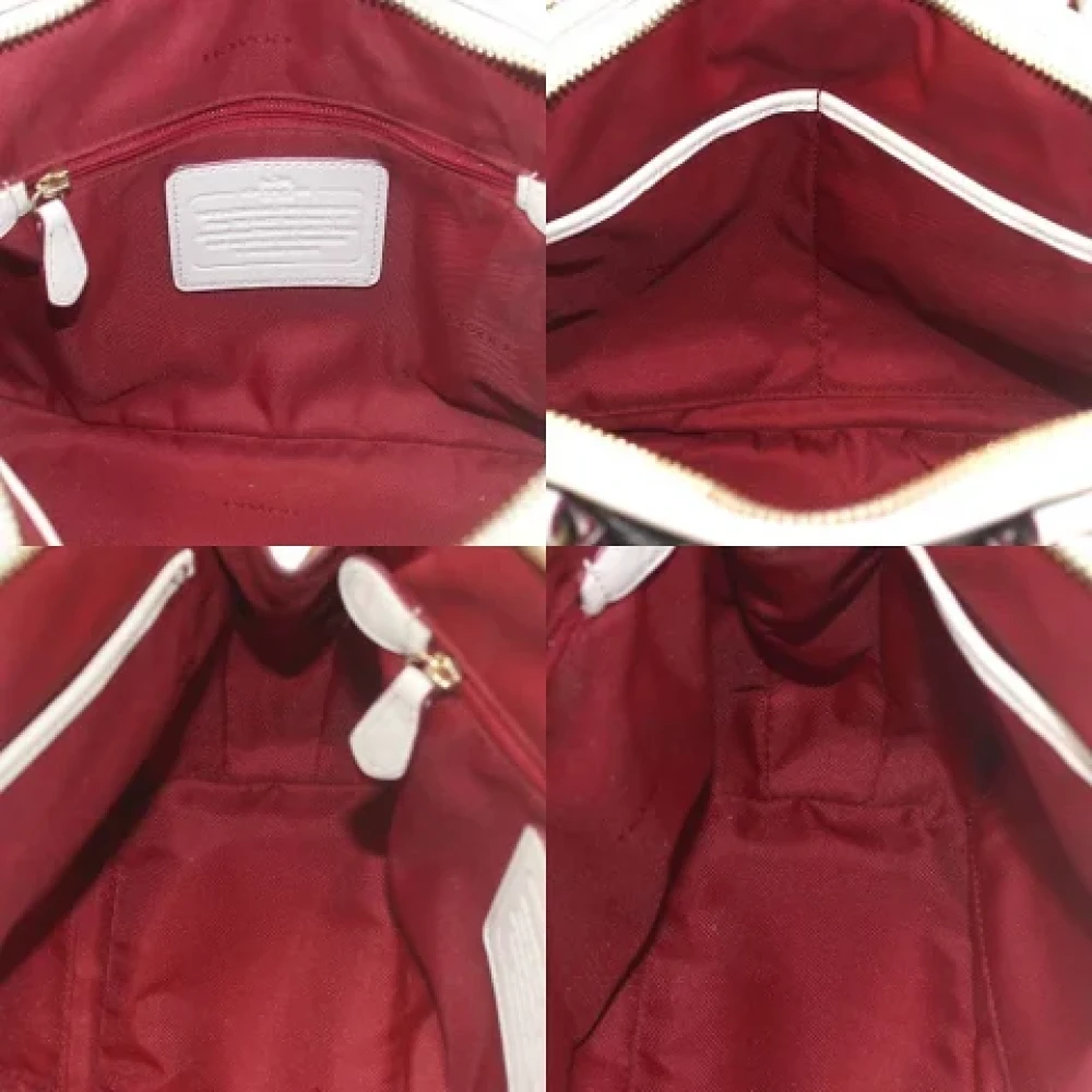 Coach Pre-owned Fabric handbags Brown Dames
