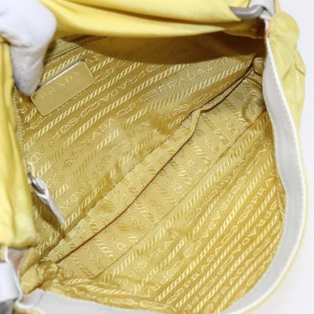 Prada Vintage Pre-owned Fabric prada-bags Yellow Dames