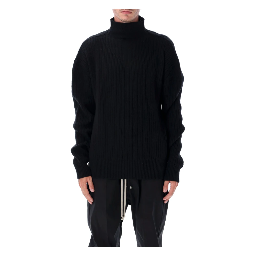 Rick Owens Men's Black Turtle Sweater - Man Knitwear M - Image 2