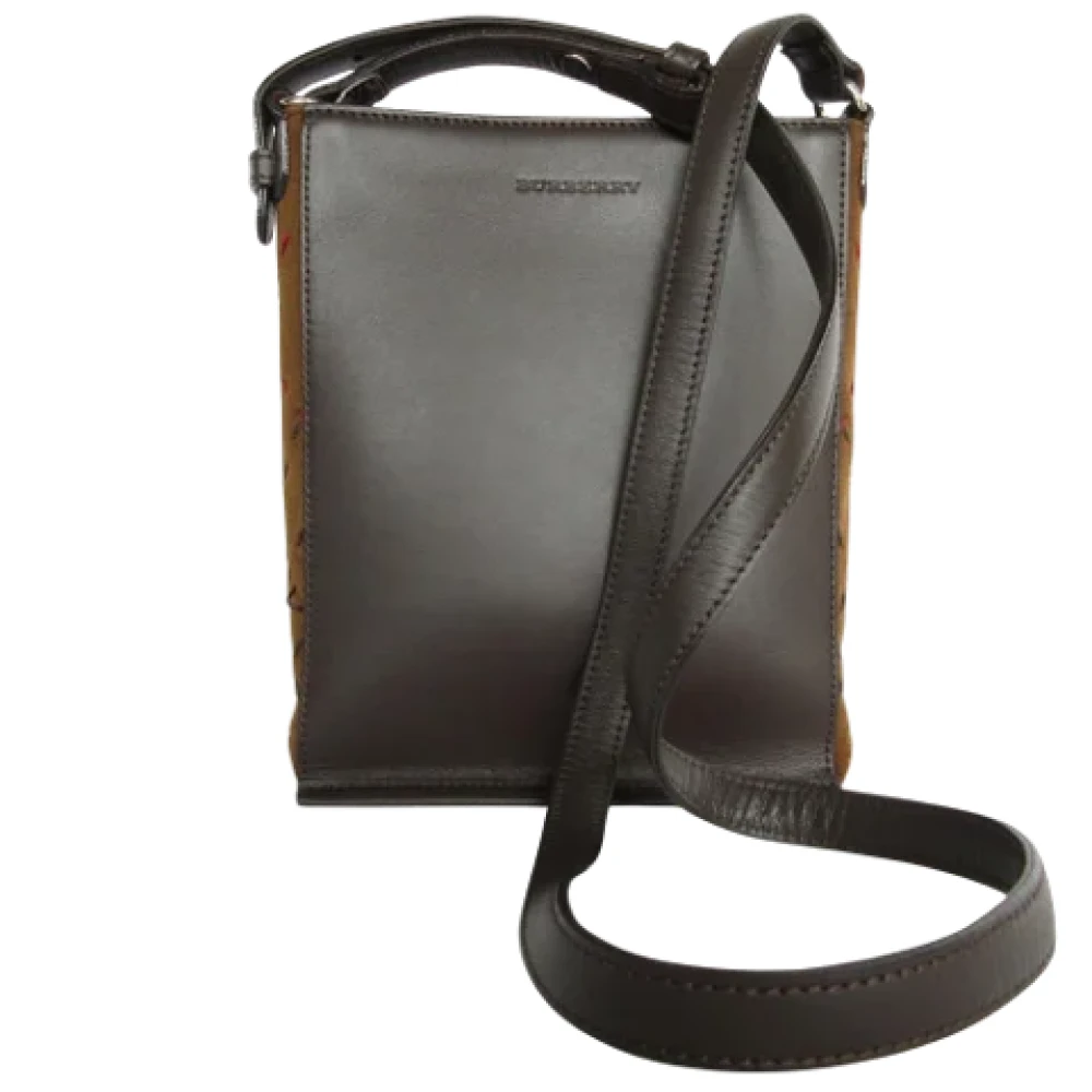 Burberry Vintage Pre-owned Leather shoulder-bags Brown Dames
