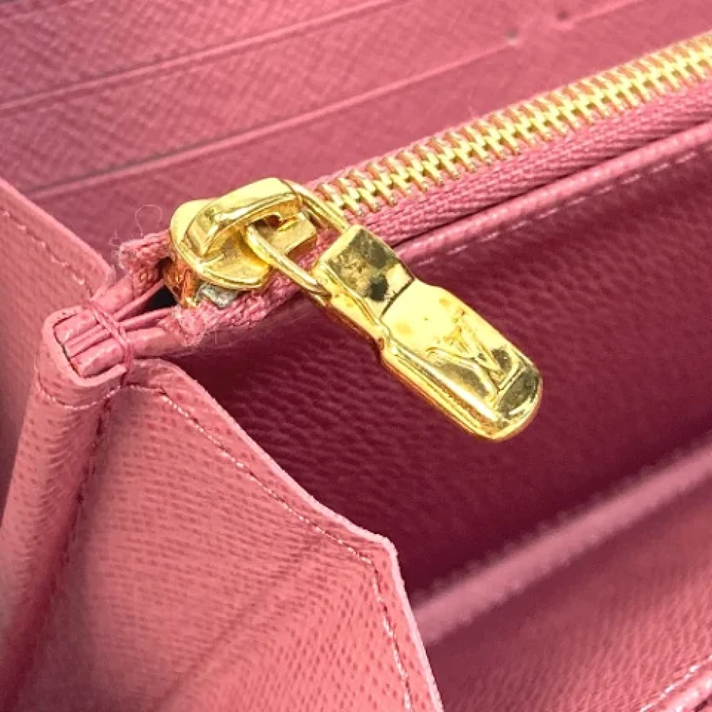 Louis Vuitton Vintage Pre-owned Denim wallets Pink Dames