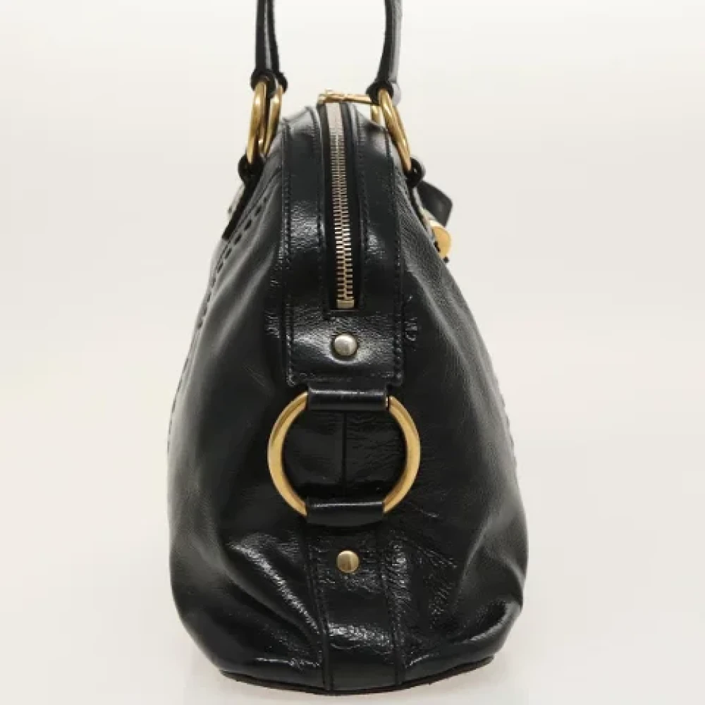 Saint Laurent Vintage Pre-owned Leather handbags Black Dames