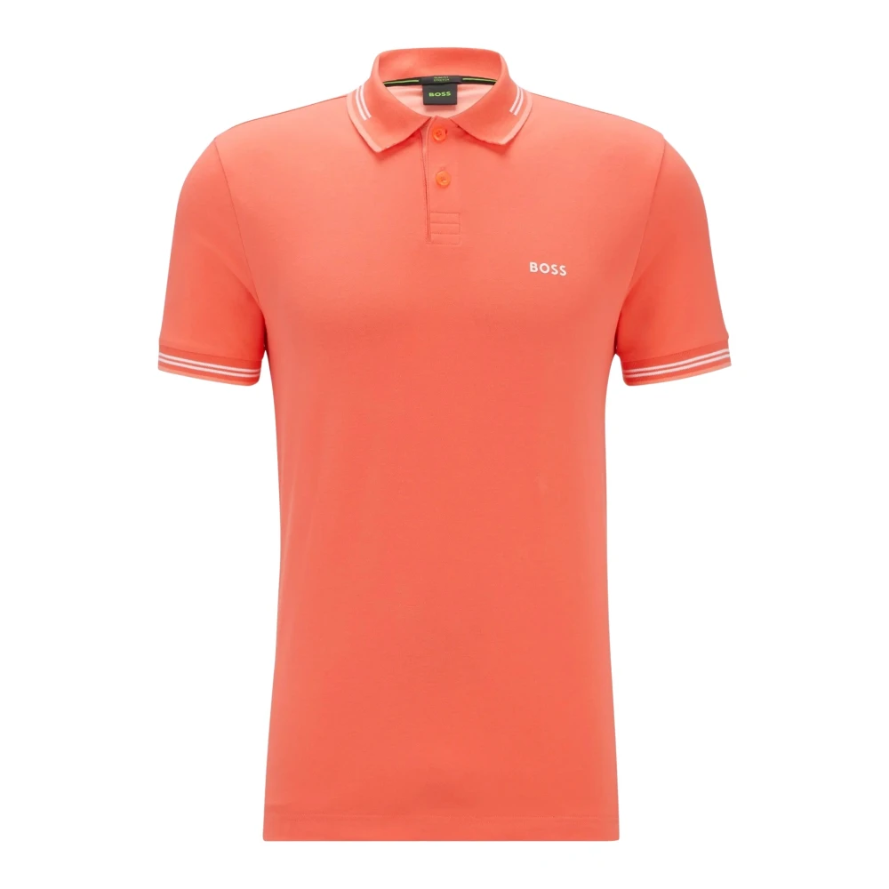 Hugo Boss Korte Mouw Polo Shirt Red Heren