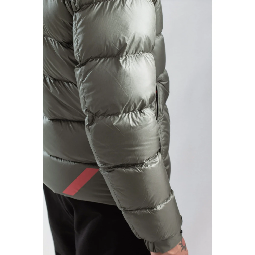 Afterlabel Glanzende Hooded Donsjas Green Heren