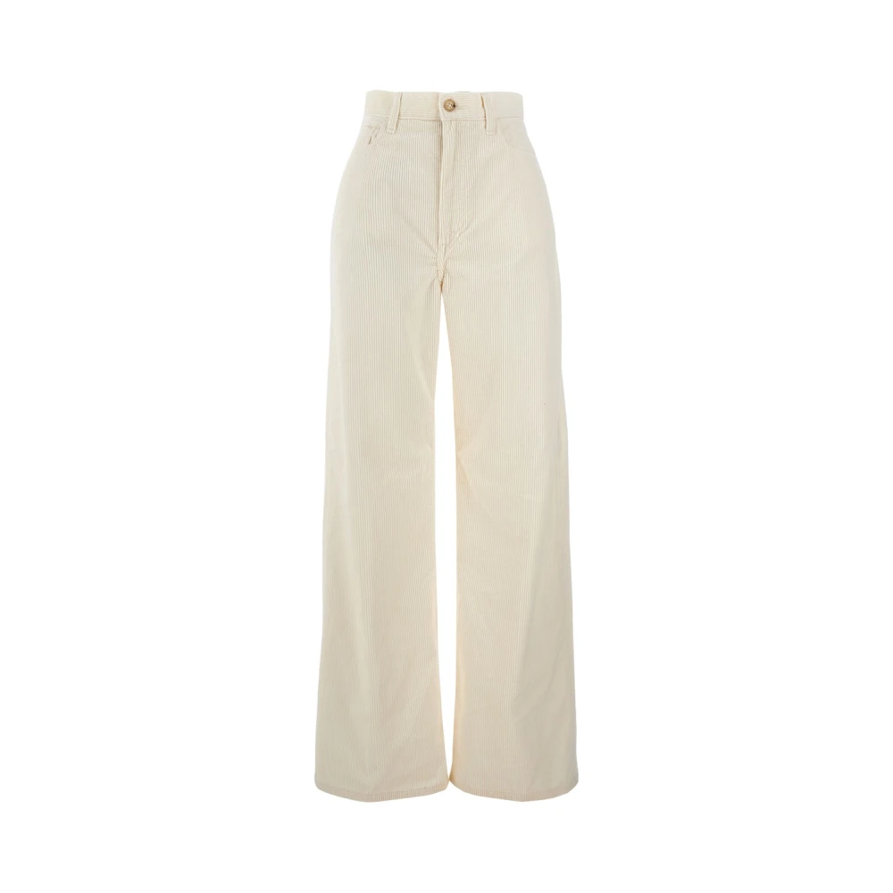 Polo Ralph Lauren Donna Bianco Wide Trousers