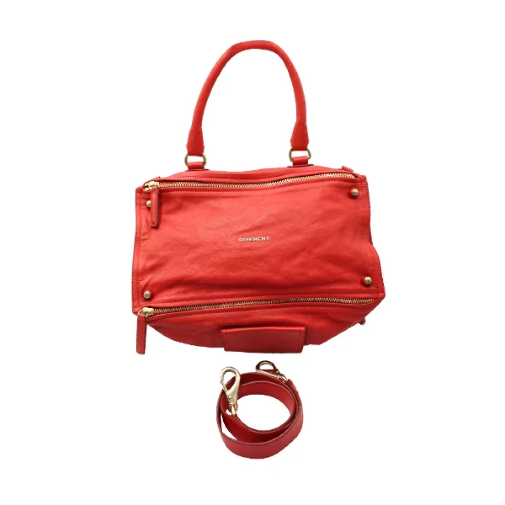 Givenchy Pre-owned Leather handbags Red Dames