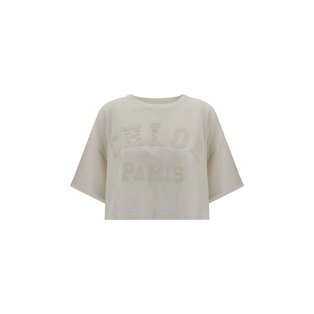 Chloé - Tops > T-Shirts - Gray - Chloé - Modalova