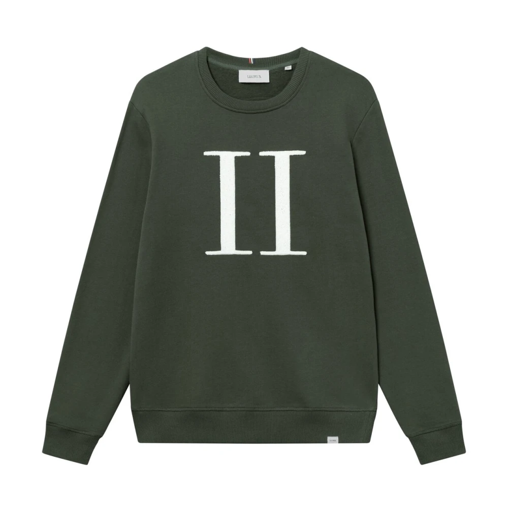 Les Deux Bouclé Sweatshirt Green Heren