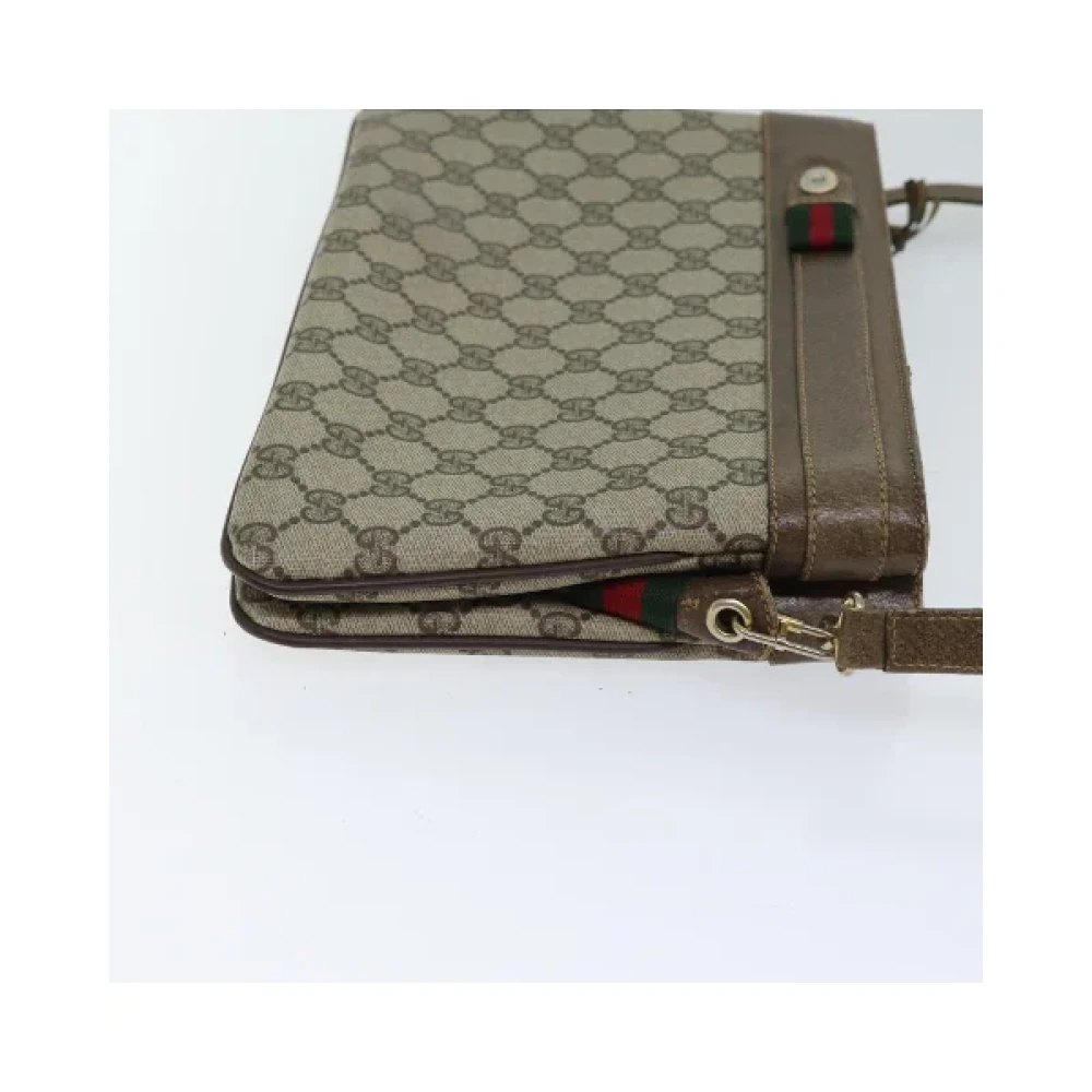 Gucci Vintage Pre-owned Canvas gucci-bags Beige Dames