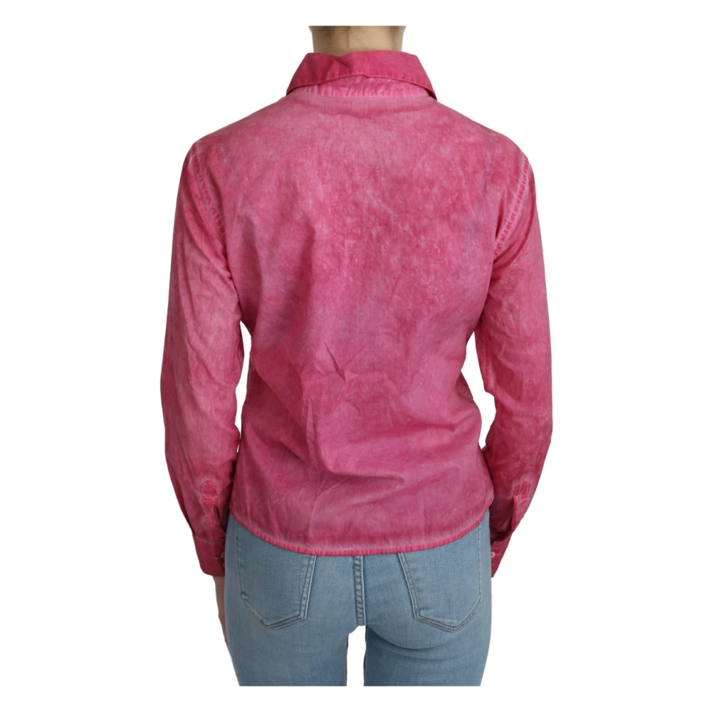 Ermanno Scervino Stijlvolle Roze Polo Blouse Pink Dames