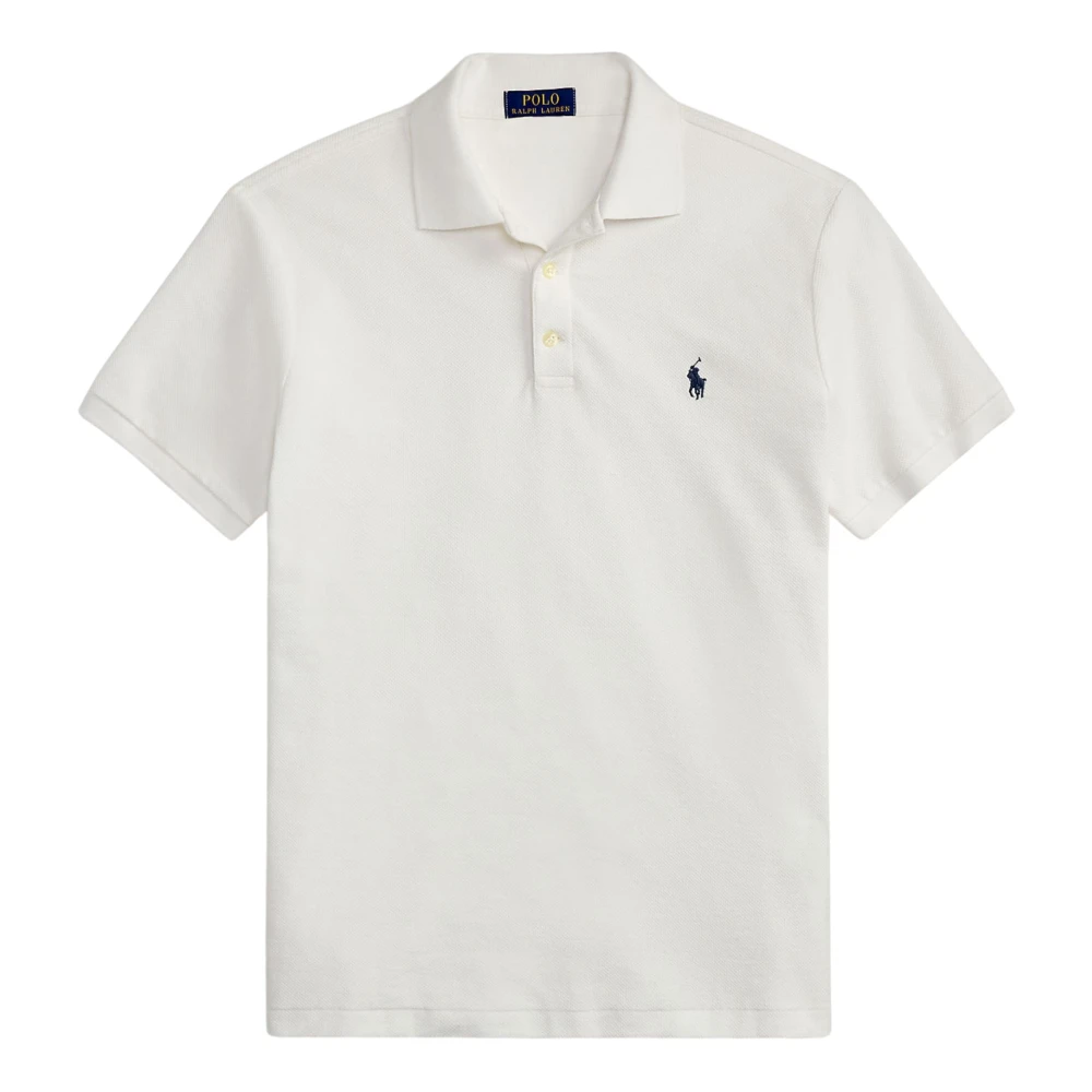 Ralph Lauren Men's White Polo Shirts, Xl, Slim Fit Polo