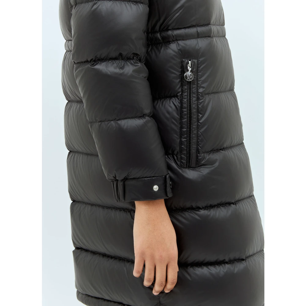Moncler Hooded Down Jacket Black Dames
