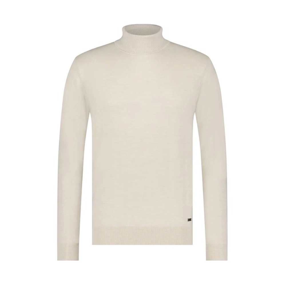 Born With Appetite Rollneck Pullover in Marine Beige Heren
