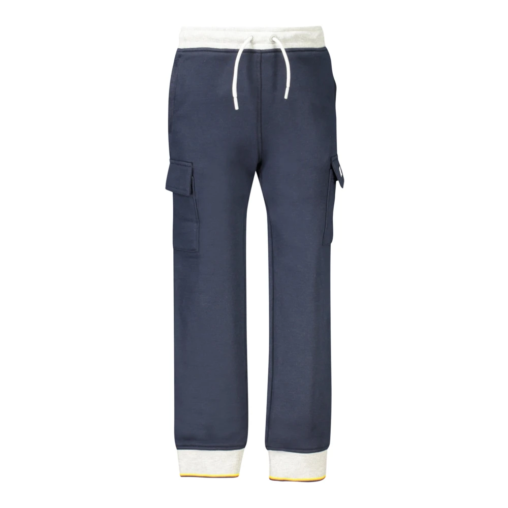 K-Way Unisex Kids Blue Sporty Kids Pants With Elastic Waist