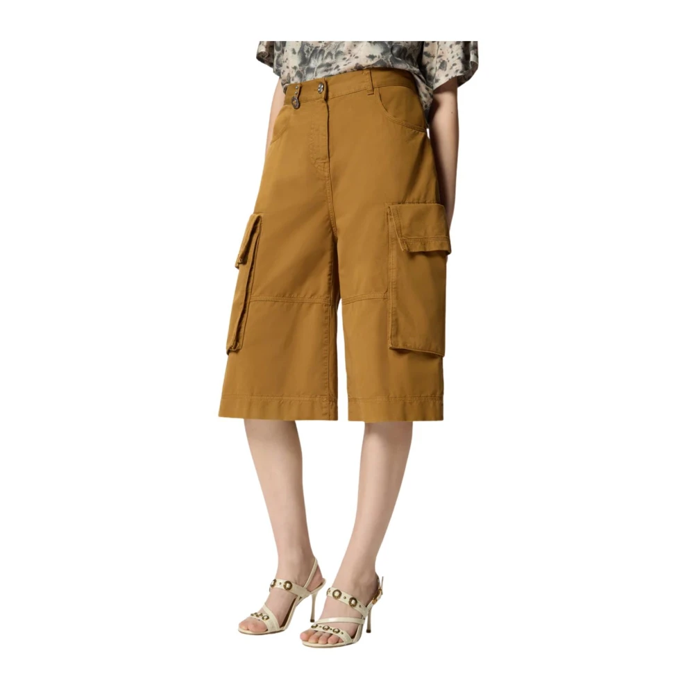 Pinko Women's Brown Albareto Bermuda - Bermudas - M - Shorts