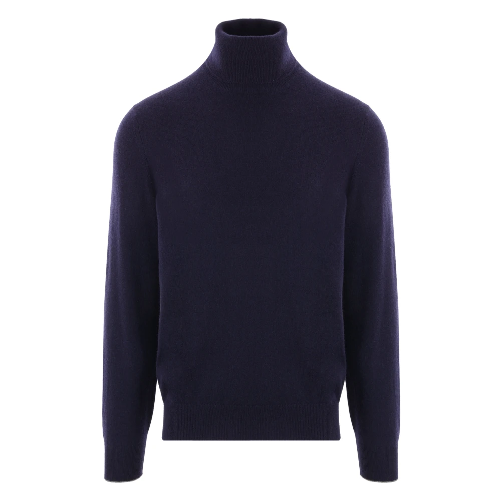 BRUNELLO CUCINELLI Stijlvolle Lupetto Trui Blue Heren