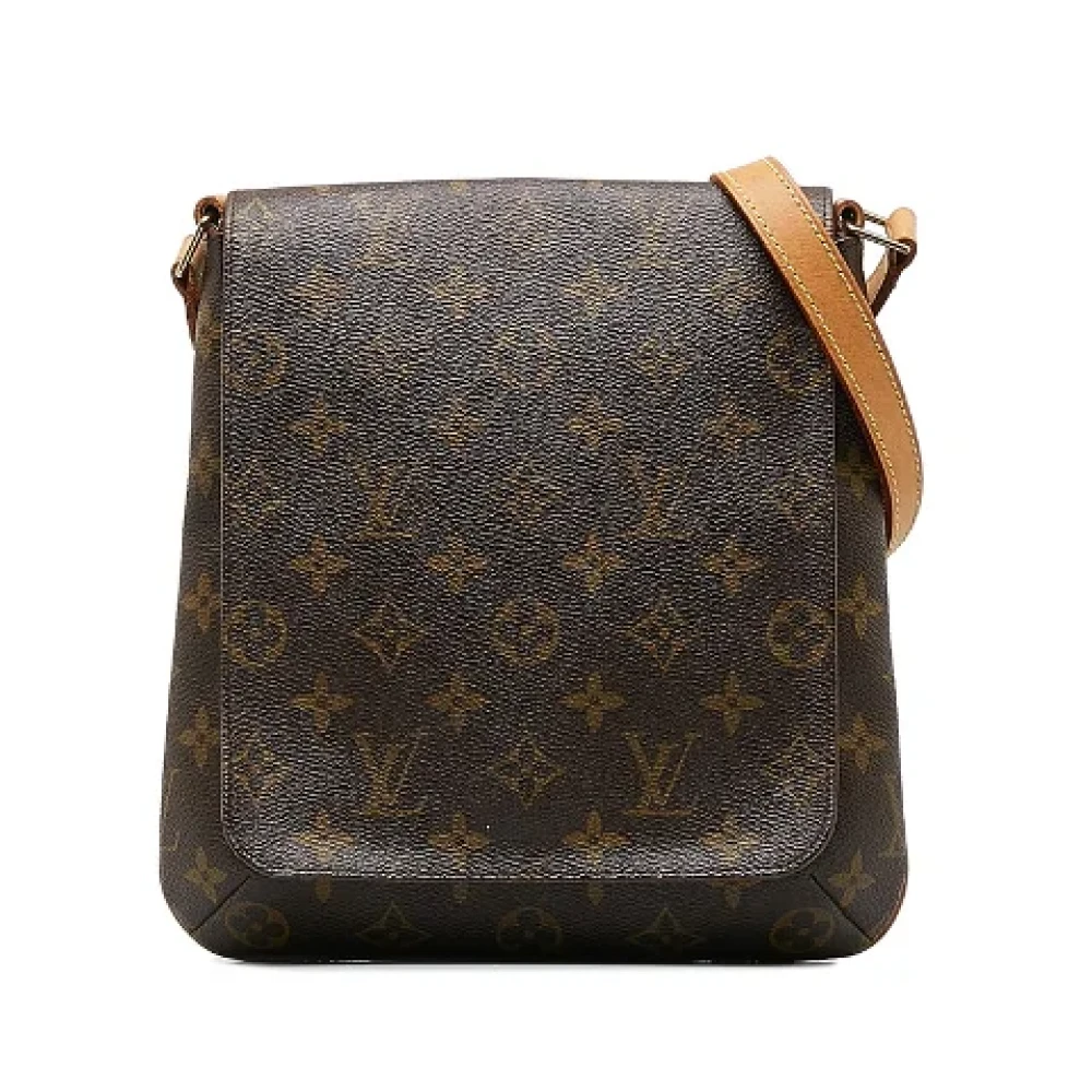 Louis Vuitton Vintage Pre-owned Canvas shoulder-bags Brown Dames