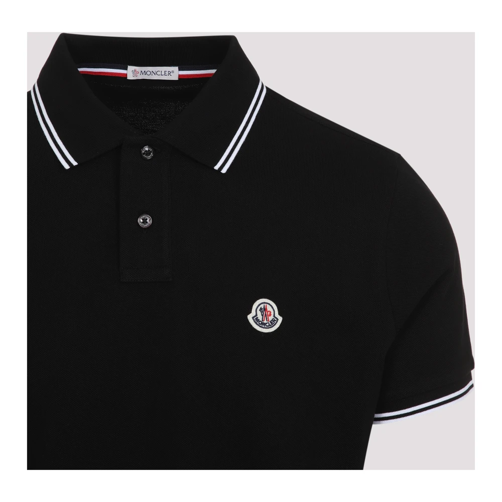 Moncler Klassieke Polo Shirt Black Heren