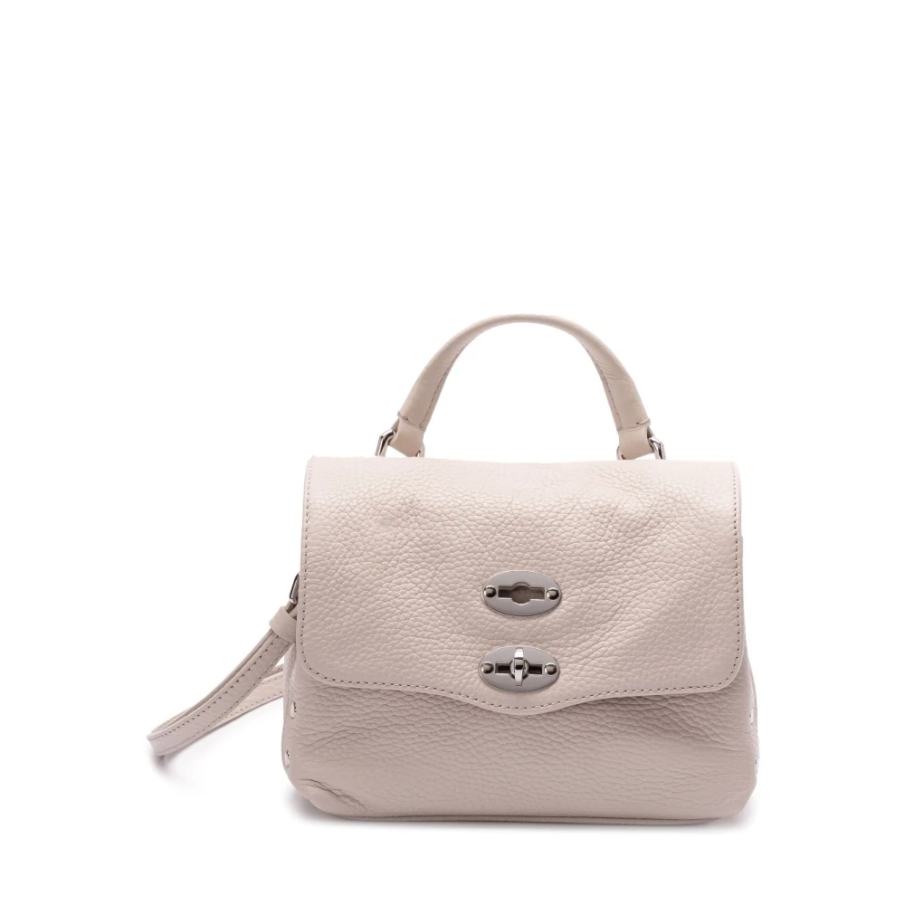 Zanellato Stijlvolle witte tas met twist-lock Pink Dames