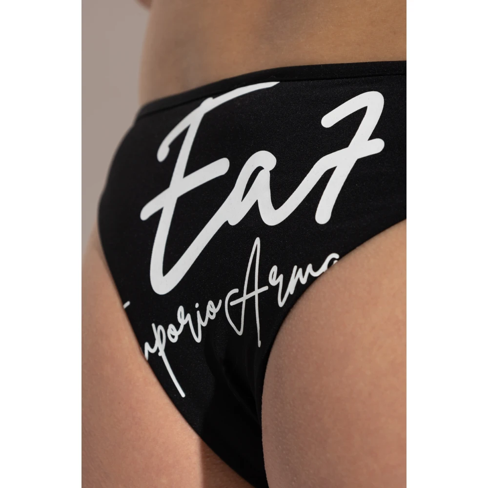 Emporio Armani EA7 Tweedelig badpak Black Dames
