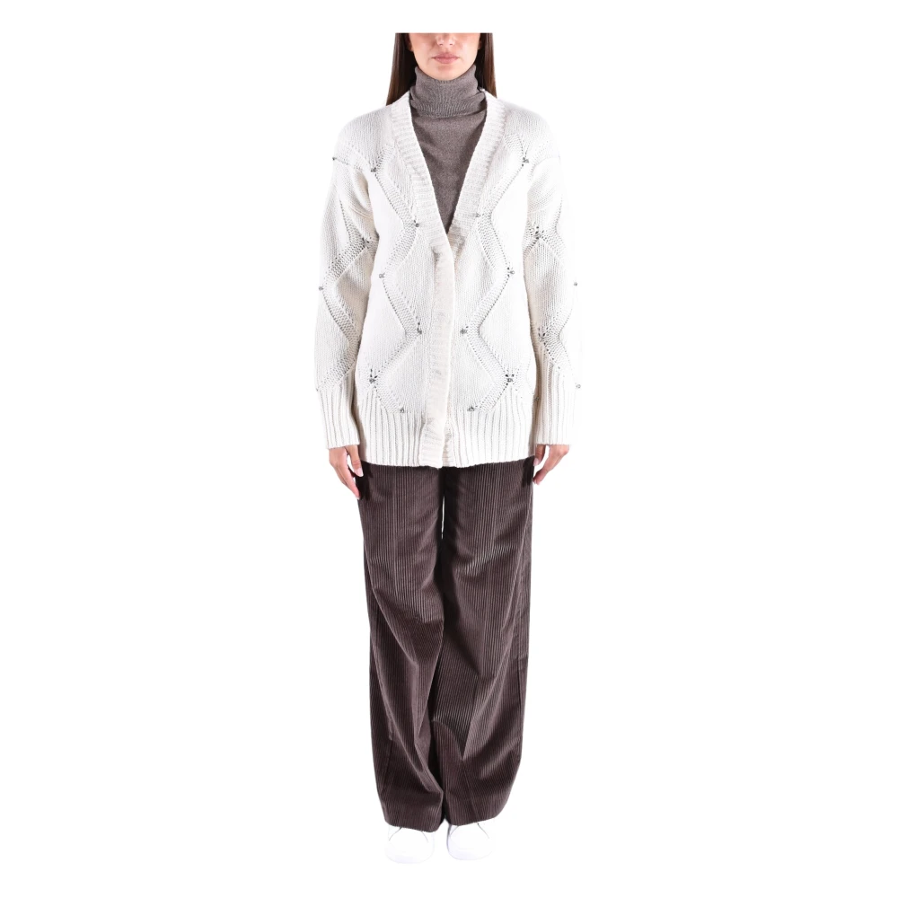 Kangra Women's White Cardigans, S, Cardigan