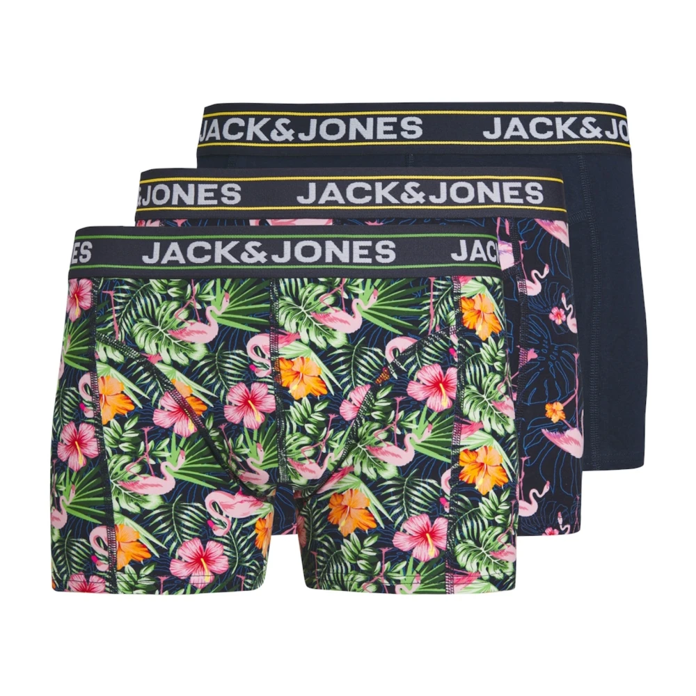jack & jones Flamingo Trunks 3-Pack Boxershorts Collectie Multicolor Heren