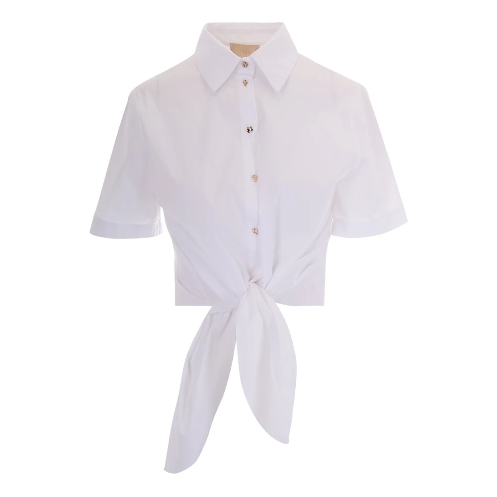 Liu Jo Women's White Shirts, Xs, Structured Poplin Shirt