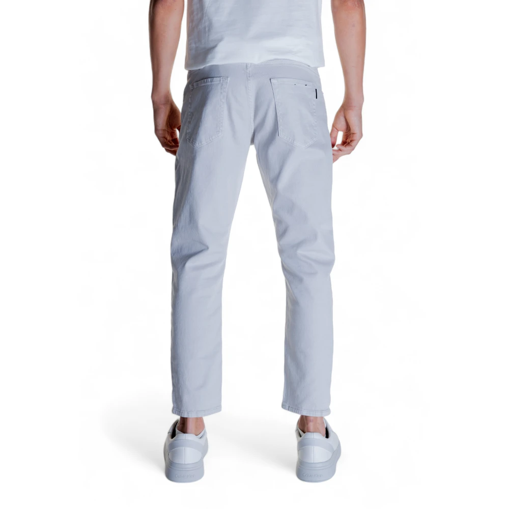 Antony Morato Grijze Heren Jeans met Rits en Knoopsluiting Gray Heren