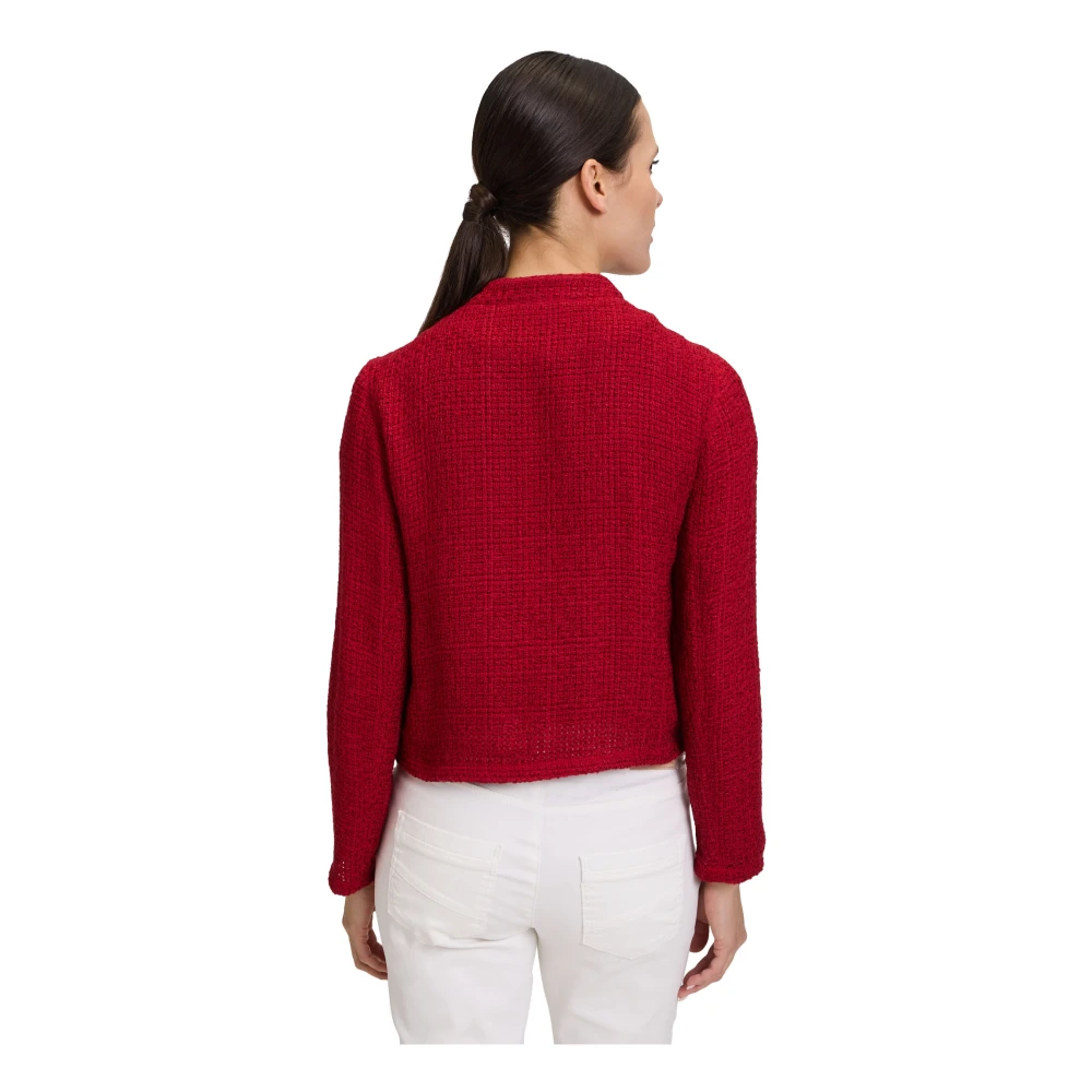 Betty & Co Casual jack met lange mouwen Red Dames