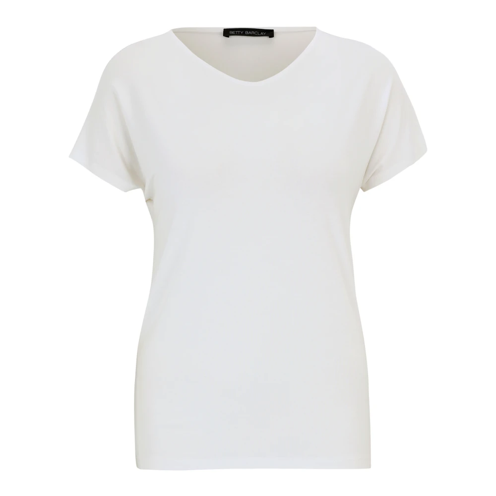Betty Barclay Casual V-hals shirt White Dames