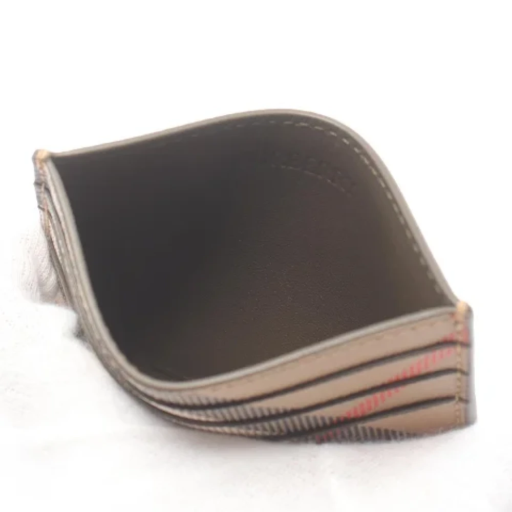 Burberry Vintage Pre-owned Canvas wallets Beige Dames