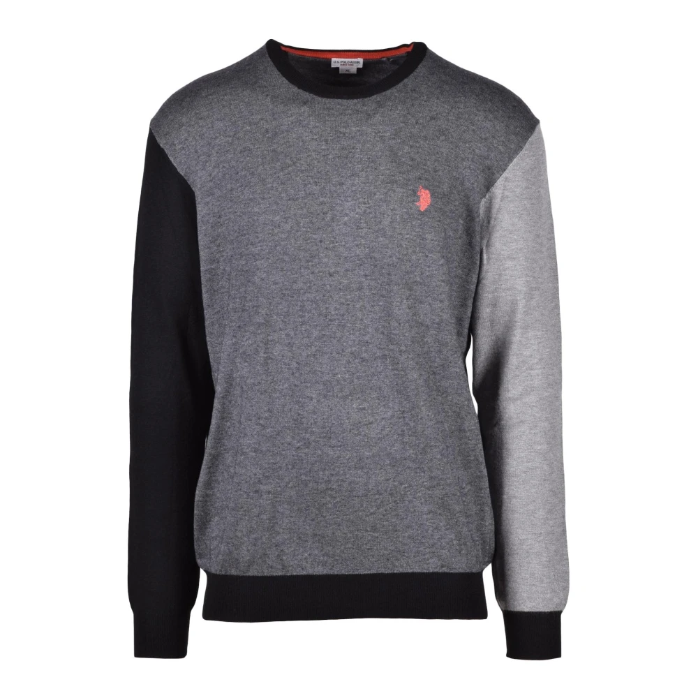 U.s. Polo Assn. Stijlvolle Gebreide Trui Gray Heren
