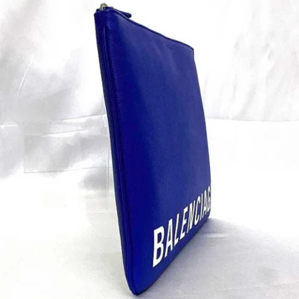Balenciaga Vintage Pre-owned Leather balenciaga-bags Blue Dames