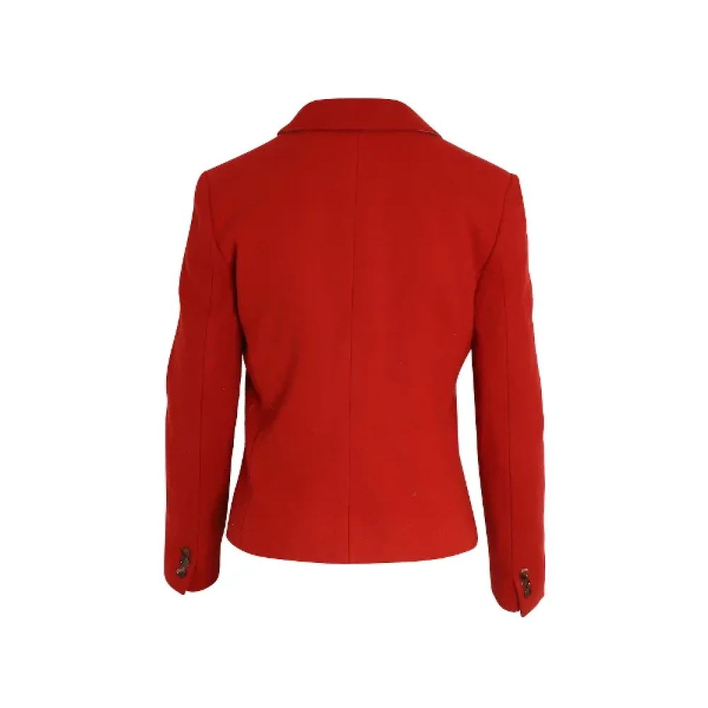 Chloé Pre-owned Wool outerwear Red Dames
