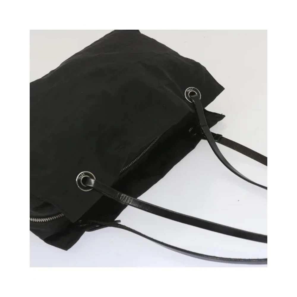 Fendi Vintage Pre-owned Canvas handbags Black Dames