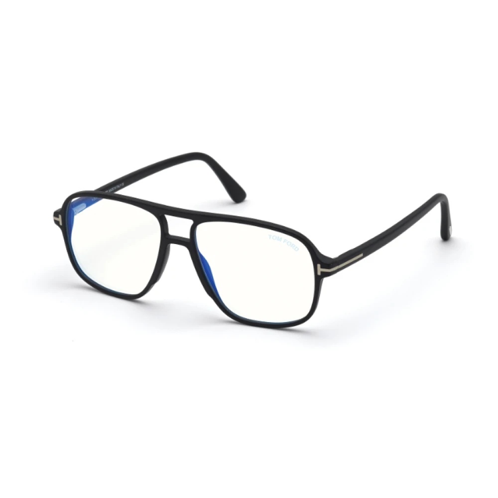 Tom Ford Unisex Black Glasses, 56 Mm, Square Optical Frame