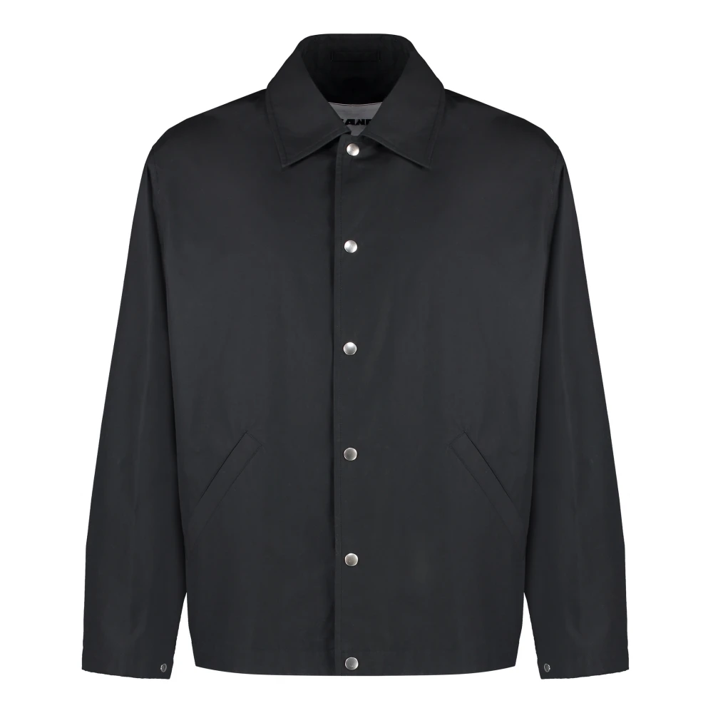 Jil Sander Men's Black Cotton Overshirt