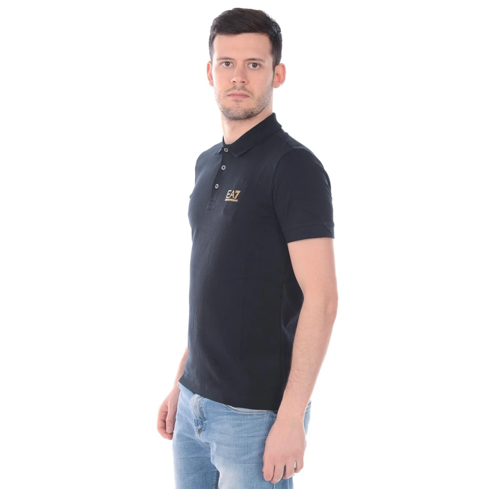 Emporio Armani EA7 Polo Shirts Black Heren